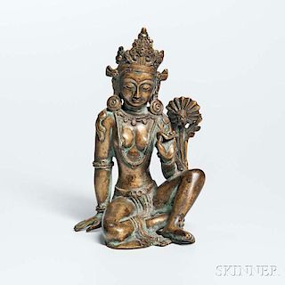 Gilt-bronze Figure of Tara 銅鎏金度母造像