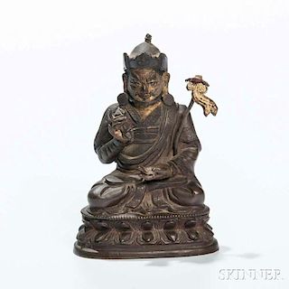 Bronze Figure of Padmasambhava 青銅蓮花生大師像