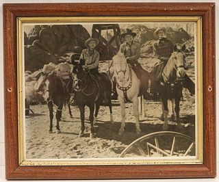 Vintage Western Photograph Of Cowboys