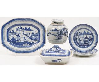 CHINESE BLUE & WHITE CANTON