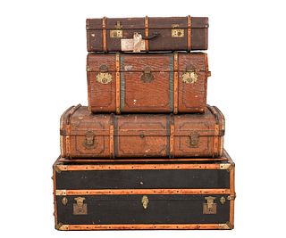 STEAMER TRUNK & SUITCASES