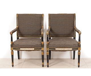 PAIR FRENCH FAUTEUILS