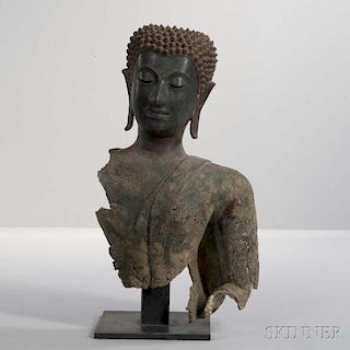Bronze Bust of Buddha 青銅佛造像