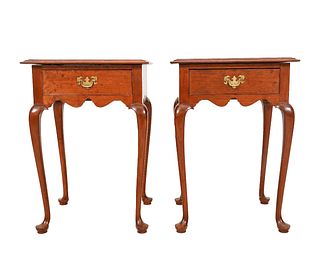 PAIR QUEEN ANNE STYLE TABLES