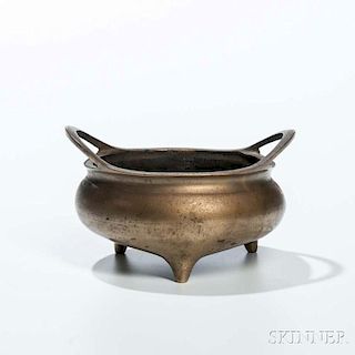 Tripod Bronze Censer 銅質三足爐