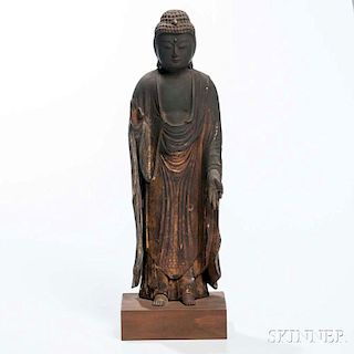 Wood Statue of Amitabha Buddha 阿彌陀佛木雕造像