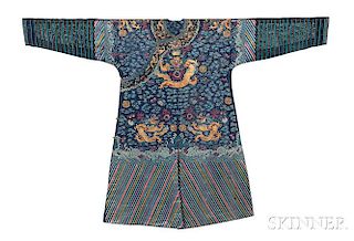 Embroidered Gauze Semiformal Robe 刻絲龍袍