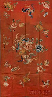 Embroidered Satin Panel 絲綢掛屏