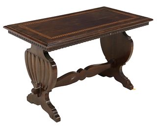 ITALIAN BAROQUE STYLE PARQUETRY COFFEE TABLE