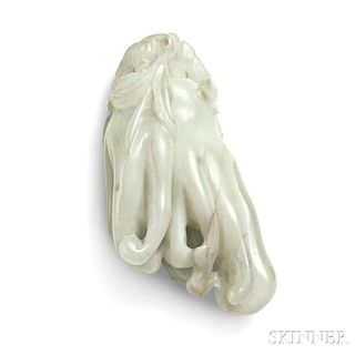 Jade Buddha's Hand Citron 玉質佛手雕件