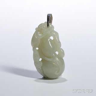 Jade Carving of a Double Gourd 葫蘆玉飾
