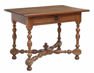 FRENCH LOUIS XIV STYLE WALNUT WRITING TABLE