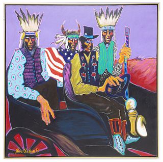 FARRELL COCKRUM (NM) GERONIMO'S CADILLAC PAINTING