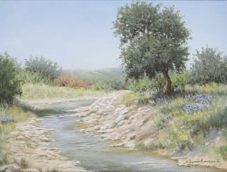 LYNDON ANDERSON (20TH C.) HILL COUNTRY LANDSCAPE