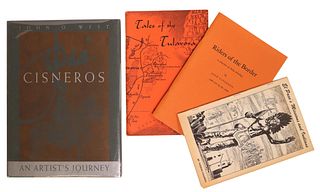 (4) SOUTHWEST BOOKS, DRAWINGS BY JOSE B. CISNEROS