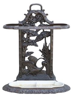 FRENCH CAST IRON UMBRELLA OR STICK STAND