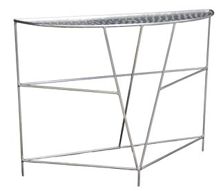 CONTEMPORARY HAND-CRAFTED STEEL CONSOLE TABLE