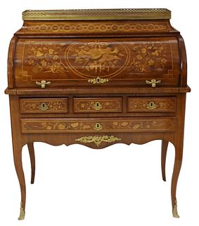 FRENCH TRANSITIONAL-STYLE BUREAU A CYLINDRE