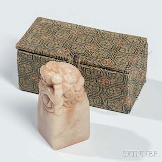Carved Soapstone Seal 肥皂石印章