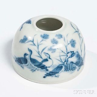 Small Blue and White Water Coupe 青花馬蹄尊