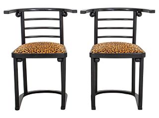 After Josef Hoffman Fledermaus Secession Chairs 2