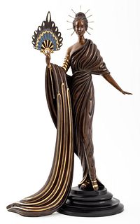 Erte "Aphrodite" Patinated Bronze Sculpture, 1986