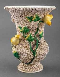 Meissen Style Schneeballen Vase, 19th C.