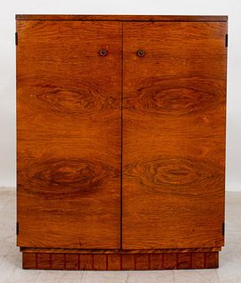 Art Deco Two Door Five Drawer Rosewood Cabinet