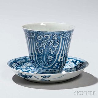 Blue and White Cup and Dish青花茶杯及茶托