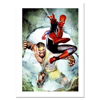 Stan Lee Signed, "Assault New Olympus Prologue #1" Numbered Marvel Comics Limited Edition Canvas by Adi Granov with Certificate of Authenticity.