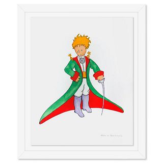 Antoine de Saint-Exupery 1900-1944 (After), "The Little Prince In His Suit" Framed Limited Edition Lithograph with Certificate of Authenticity.