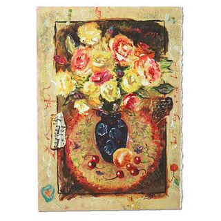 Sergey Kovrigo, "Sunshine Roses" Hand Signed Limited Edition Serigraph with Letter of Authenticity.