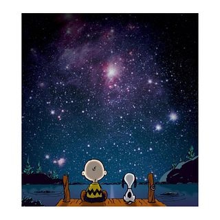 Peanuts, "Stars" Hand Numbered Canvas (40"x44") Limited Edition Fine Art Print with Certificate of Authenticity.