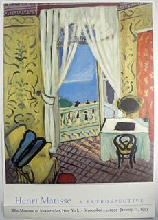 Museum of Modern Art Poster, Henri Matisse A Retrospective, 1992