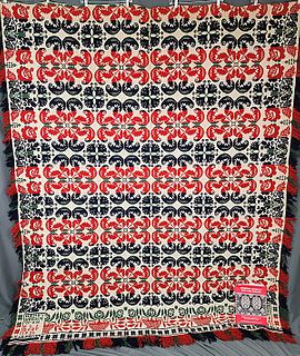 Antique 1836 Henry Brehm Coverlet-PA