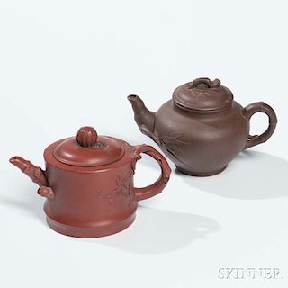 Pair of Yixing Teapots 宜興茶壺兩把