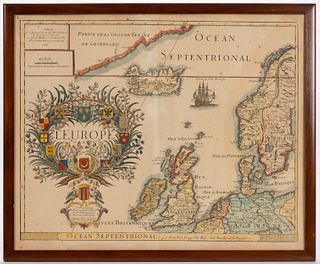 PIERRE DUVAL (FRENCH, 1618-1683) MAP OF EUROPE