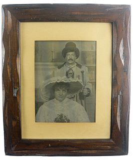 Antique Photograph of Bride and Groom