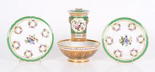 Four Pieces of Old Paris Porcelain