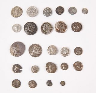 Twenty Five Mixed Silver Ancient Coins