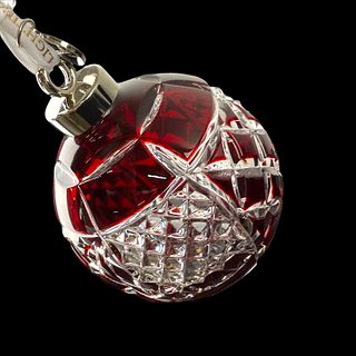 Waterford 2018 Ruby Ball Christmas Ornament With Original Box