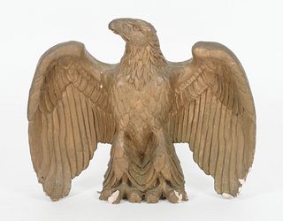 A Large Painted Composition Eagle