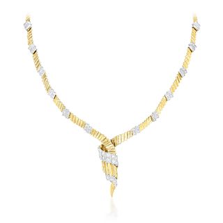 Vintage Diamond Gold Necklace
