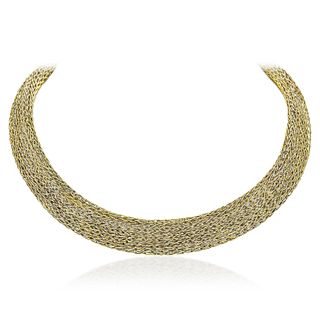 Lalaounis Gold and Silver Woven Collar Necklace