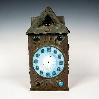Bradley & Hubbard Jeweled Tin Lantern Clock