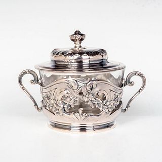 Antique Christofle French Gallia Sugar Bowl with Lid