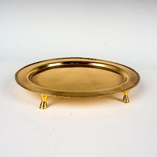 Vintage Brass Footed Tray