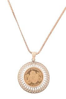 Hungary Gold 10 Korona Franz Joseph Coin Pendant