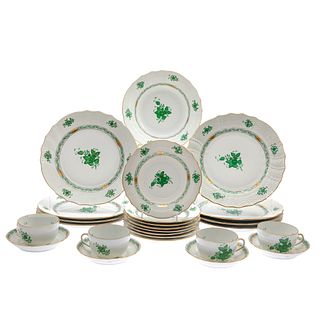 Herend Porcelain Dinnerware Set, Chinese Bouquet Pattern