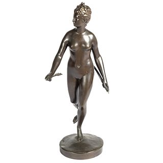 Bronze Statue of Diana the Huntress, after Houdon
